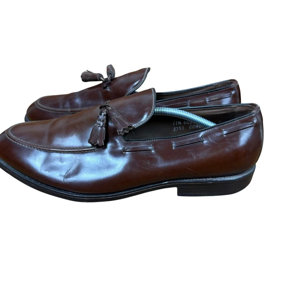 Allen Edmonds Tassel Loafers Mens 11.5 Brown Leather Dress Shoes 8753